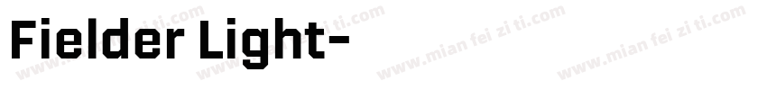 Fielder Light字体转换